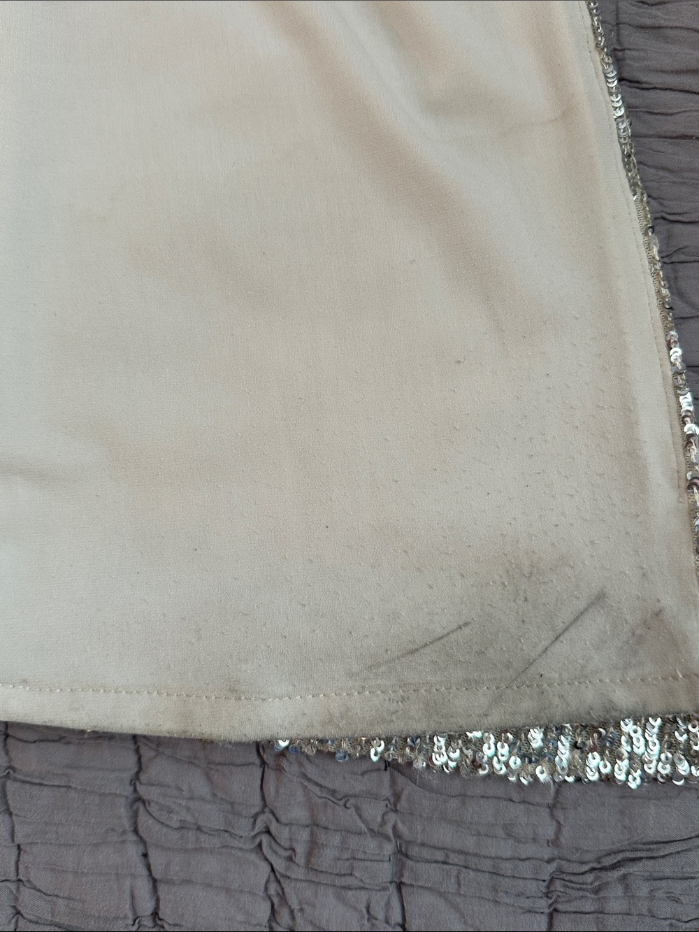 Nookie Lovers Nothings Sequin Spaghetti-Strap Evening Gown in Silver size small. - Picture 15 of 16